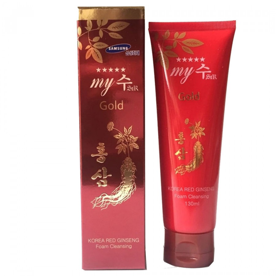 Sữa rửa mặt hồng sâm đỏ My Jin Gold Korea Red Ginseng Foam Cleanser 130ml