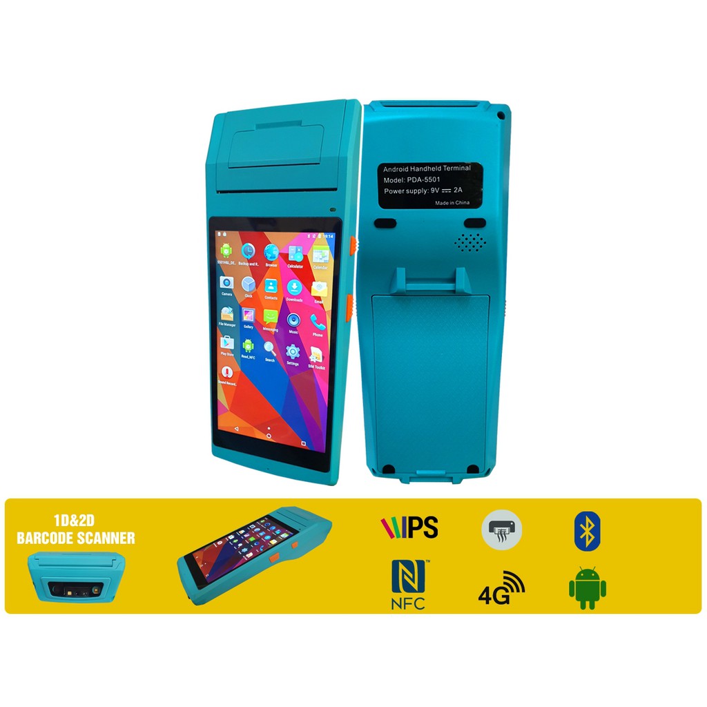 Máy Pos Cầm Tay tích hợp In Bill PDA PDA-5501