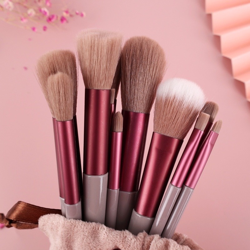 Set 13 Cọ Trang Điểm Lông Mềm Không Bay Phấn Phủ Che Khuyết Điểm Phấn Bắt Sáng