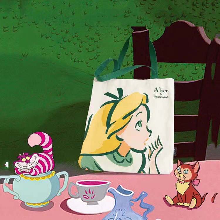 1 Ba Lô Vải canvas In Hình Hoạt Hình Đáng Yêu