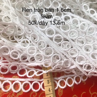 dây ren tròn trắng 50k/dây 13,5m