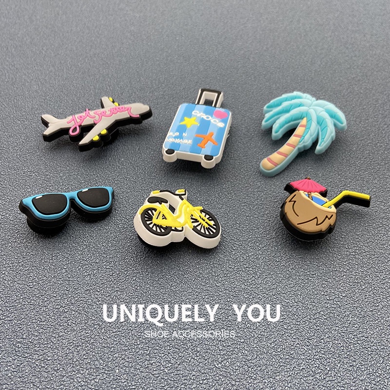 Crocs / jibbitz charms Phụ Kiện Trang Trí Giày crocs Họa Tiết Sê-Ri Thời Trang Mùa Hè