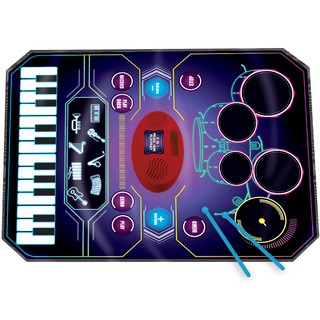 Thảm Chơi Nhạc Zippy Mat Hình Nhạc Cụ 2 IN 1 Piano, Trống kích thước 90*69cm