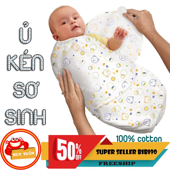 Ủ kén cho trẻ sơ sinh SwaddleMe 100% cotton bibi90