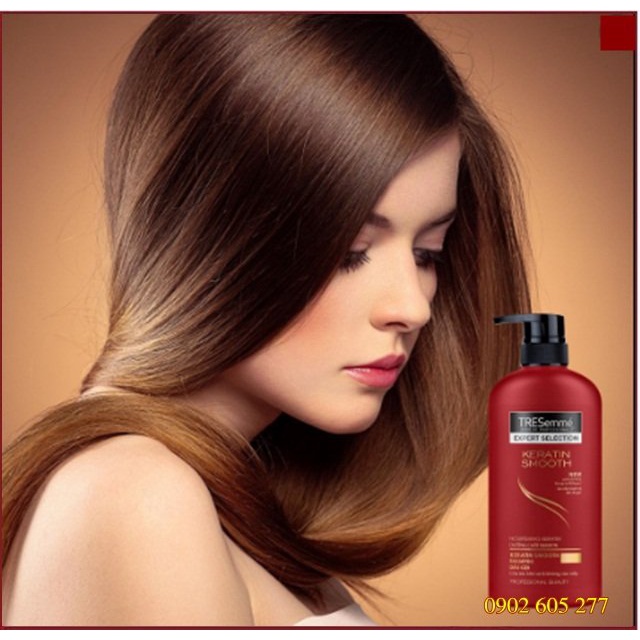 [Hàng chính hãng] Dầu gội, dầu xả Tresemme Keratin Smooth màu đỏ 450ml Thái Lan