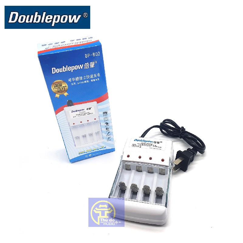 [Chính hãng] Bộ sạc pin AA/AAA Doublepow DP-B02