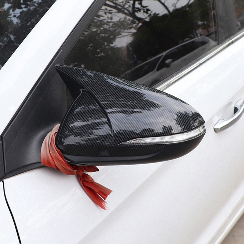 Ốp Gương Chiếu Hậu Bằng Sợi Carbon Cao Cấp Cho Hyundai Elantra AD 2016-2020