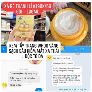 Whoo gói kem tẩy trang 2ml