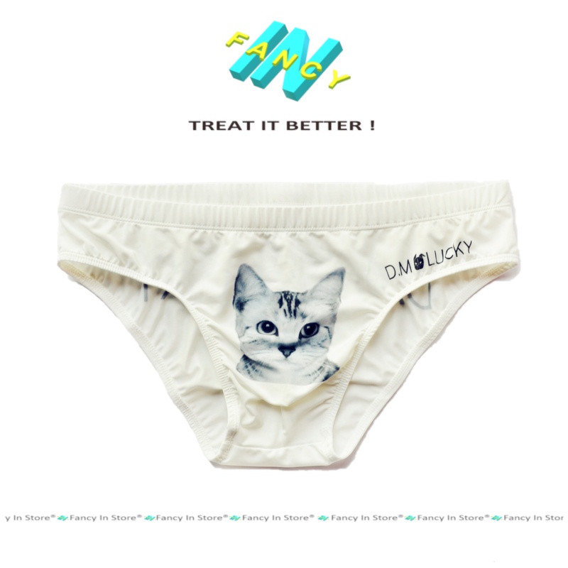 Sịp Tam Giác Bikini Nam Vui Nhộn, Quần Lót Nam Gợi Cảm Mùa Hè Fancy In - BK005