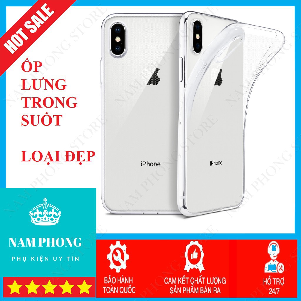 Ốp Lưng BALLIO SILLICON Trong Suốt Cho iPhone 6 đến 11 Pro Max