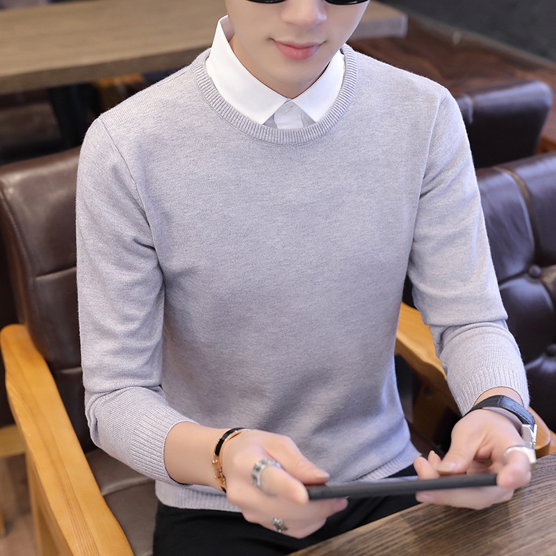 Áo len nam cổ tim, chất liệu len mềm mịn, kiểu dáng chữ V Hàn Quốc - Adam Man