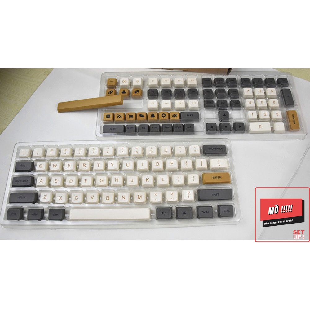 Keycap SHIMMER - XDA - Thick PBT - Dyesub,Tất cả Layout - 125 nút  bàn phím cơ