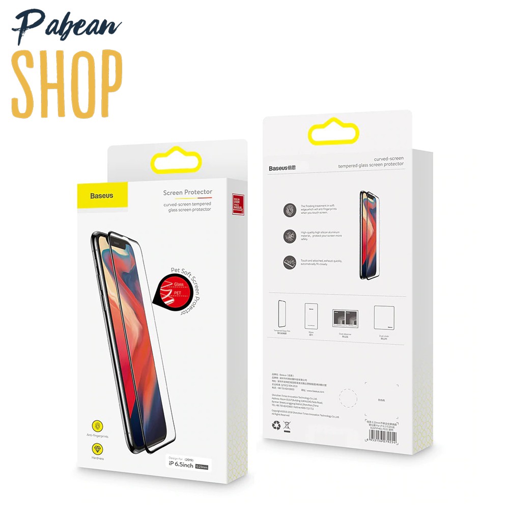 [ĐÃ có ip 13]Kính cường lực BASEUS FULL viền chỉ MỀM chống nứt vỡ mép cho iPHONE 6 -> 13 PROMAX