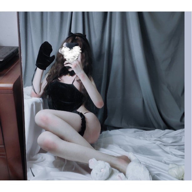 Cosplay mèo sexy quyến rũ vải nhung mềm mịn CP20 | BigBuy360 - bigbuy360.vn