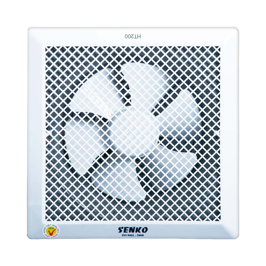 Quạt hút âm trần Senko HT200 công suất 35W hút 1 chiều, kích thước khoét lỗ 25cm - Hàng chính hãng