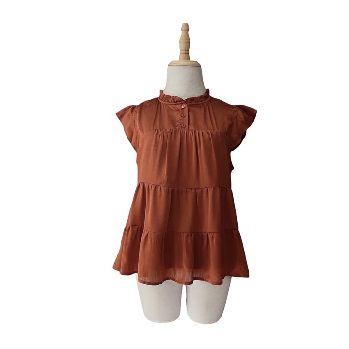 Áo babydoll nút gài xuất dư xịn