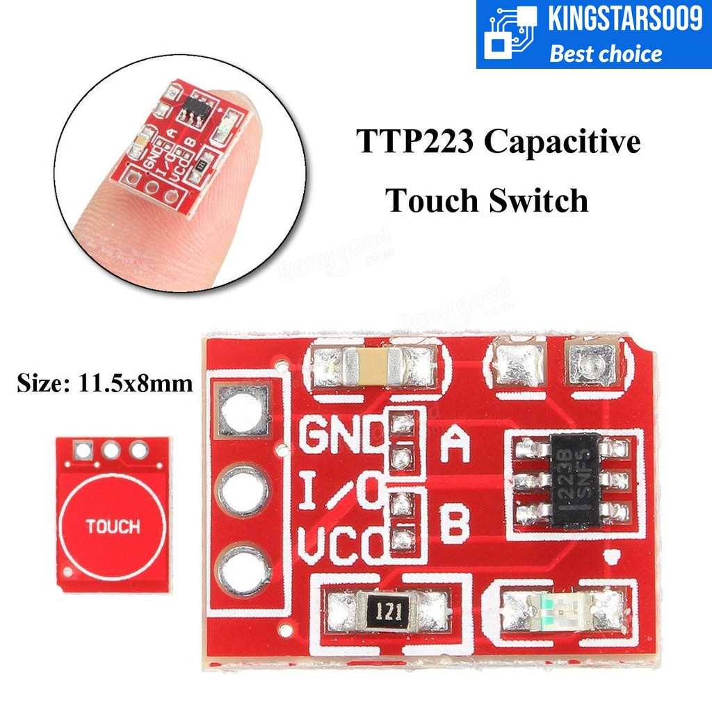 Mạch cảm ứng chạm điện dung touch TTP223