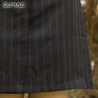 Chân váy sọc đắp tà VA313 GUMAC
