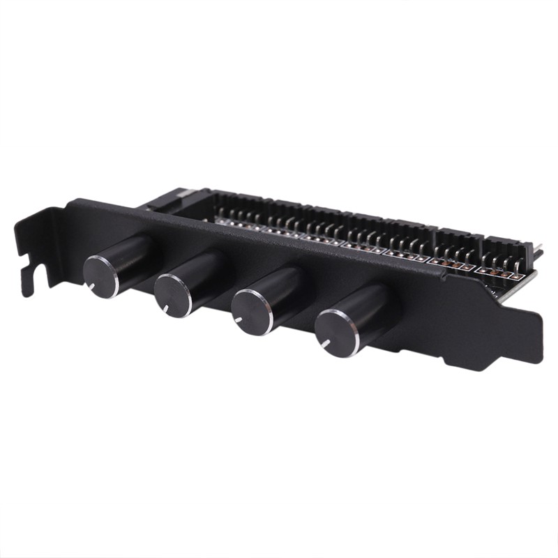 PC 8 Channels Hub 4 Knob Cooling Fan Speed Controller trynemgo