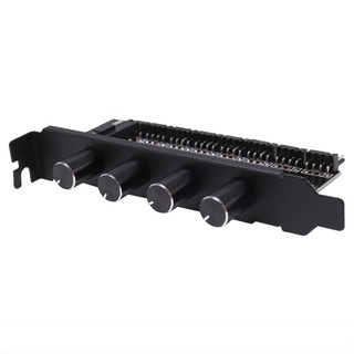 PC 8 Channels Hub 4 Knob Cooling Fan Speed Controller trynemgo