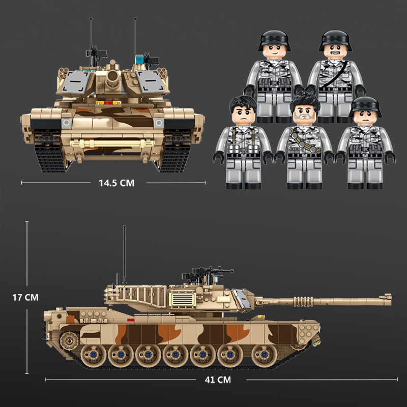 Đồ Chơi Kiểu Lắp Ráp Mô Hình LEGO Xe Tăng M1A2 ABRAMS