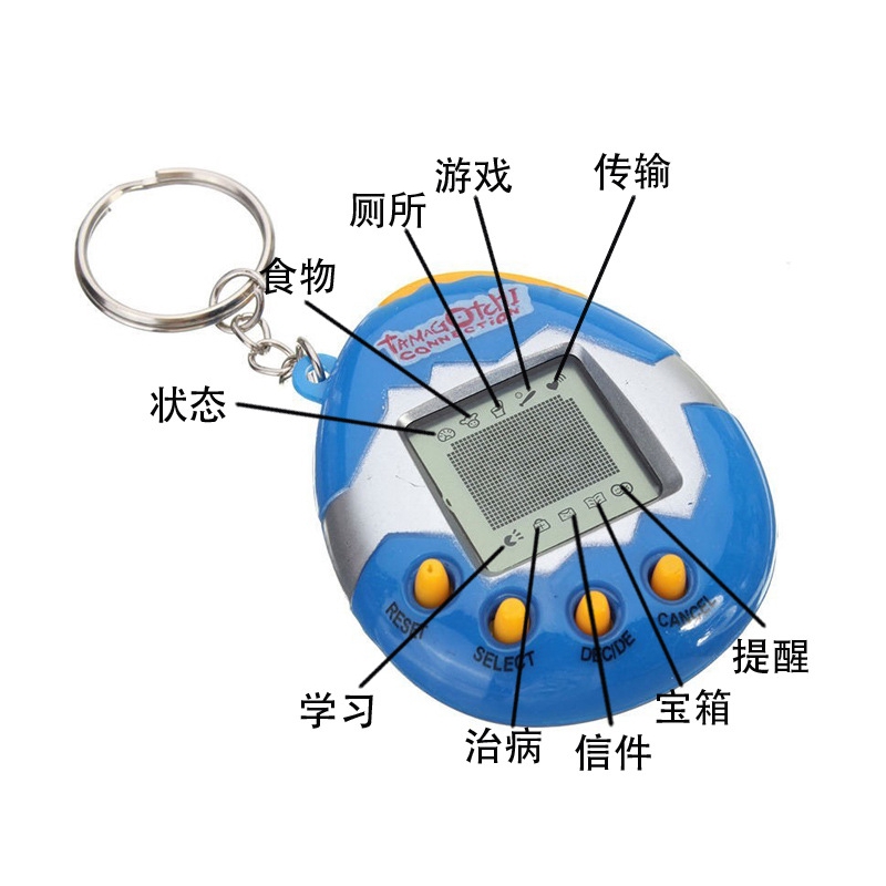 Máy nuôi thú cưng ảo Tamagotchi 90s thiết kế vui nhộn