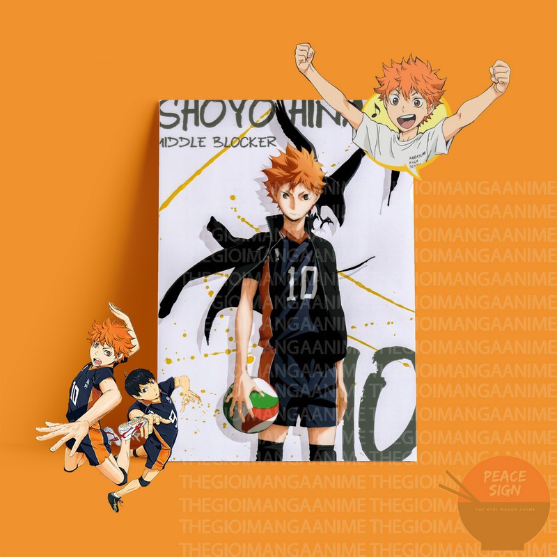 Tấm Postcard giấy 260gsm cao cấp HAIKYUU VUA BÓNG CHUYỀN A5 anime chibi ảnh đẹp nhiều mẫu