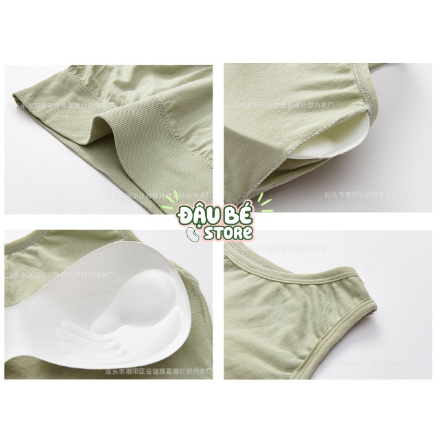 Áo Bra Thể Thao Nâng Ngực Tập Gym Yoga Cho Nữ - Top Ba Lỗ Chất Thun Cotton Kèm Mút Mỏng - Daube - Bra05