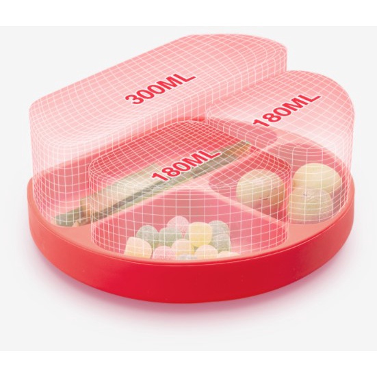 Khay Silicone 3 Ngăn Có Giác Hút Đựng Thức Ăn Cho Bé
