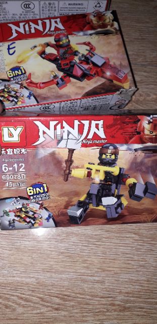 Lắp ráp 1 hộp LegoNinjago Xe tàu 68078