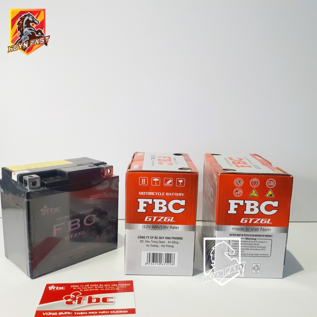 Bình Ắc Quy Hoa Phượng FBC 12V – 6A GTZ6L