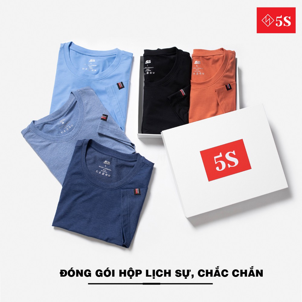 Áo Thun Nam 5S Cổ Tròn ( 5 màu), Phiên Bản Premium, Chất Liệu Thun Cotton Cao Cấp , Kiểu Dáng Trẻ Trung(TSO21003-02) | BigBuy360 - bigbuy360.vn