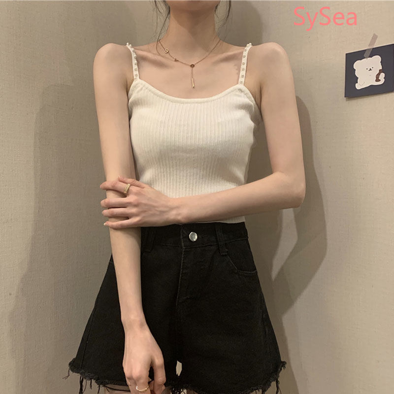 Áo kiểu hai dây ôm dáng vừa vặn phong cách Hàn Quốc thời trang mùa hè dành cho nữ