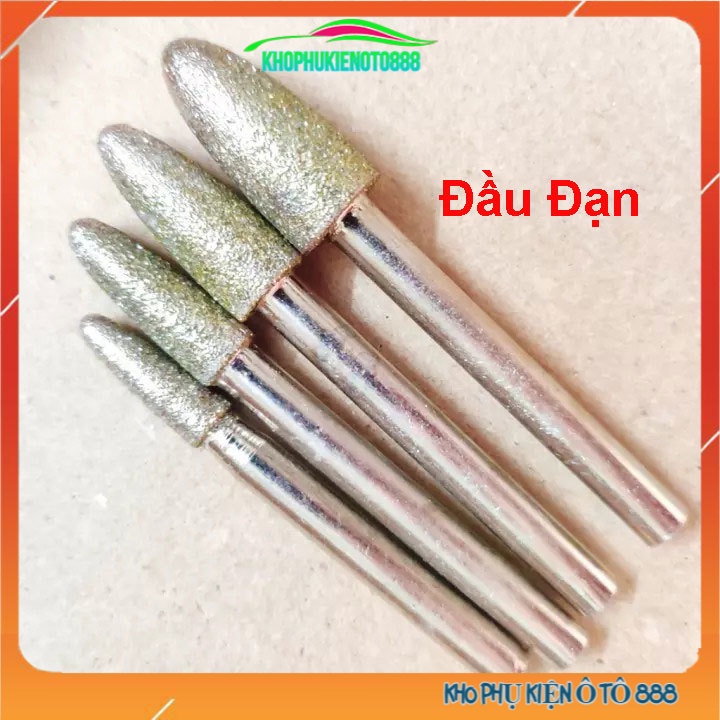 1 đầu mài kim cương trục lắp 6mm đường kính mũi 6mm-25mm