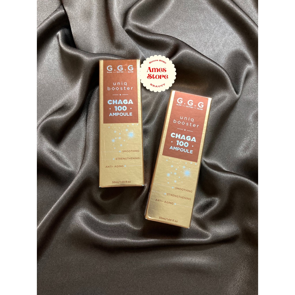 Tinh Chất GGG 50ML CHAGA 100% AMPOULE Giúp da mịn màng, phục hồi da, chống lão hóa