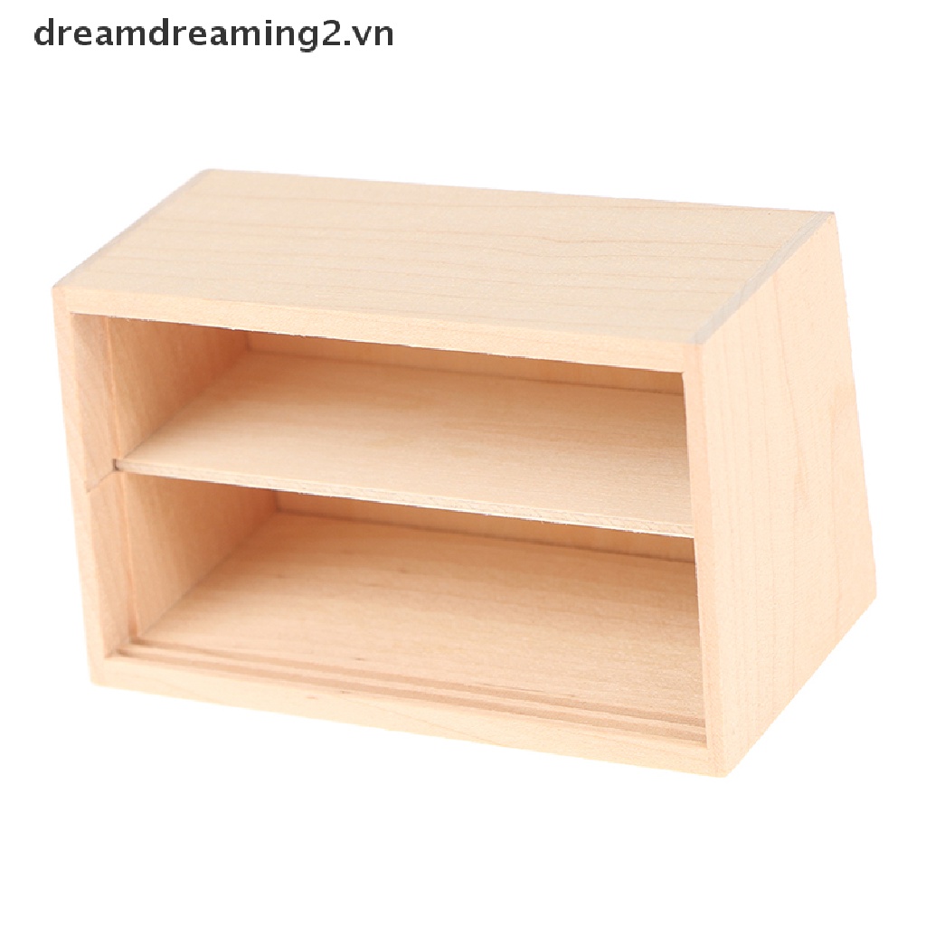 Mô Hình Tủ Gỗ Mini Tỉ Lệ 1: 12 Trang Trí Nhà Búp Bê