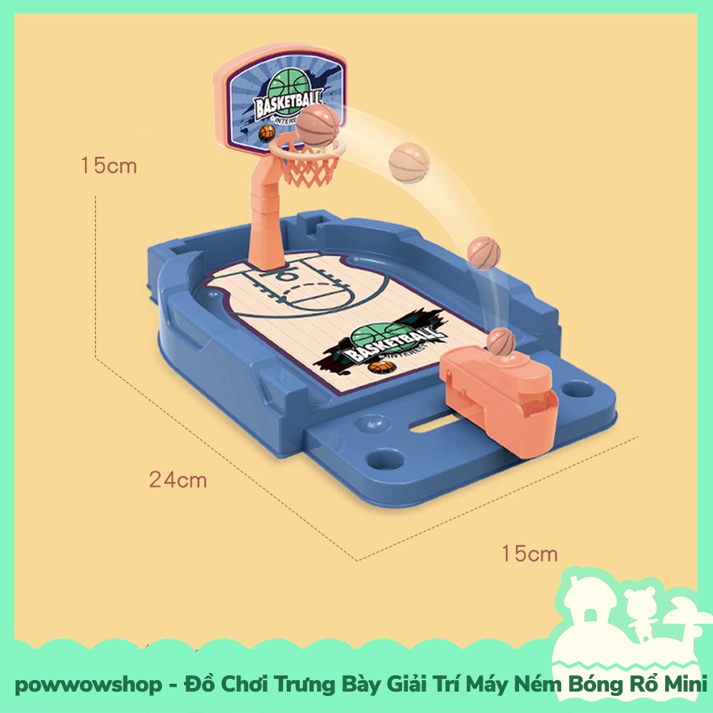 [Sẵn VN - Hỏa Tốc] Đồ Chơi Trưng Bày Giải Trí Máy Ném Bóng Rổ, Bowling, Đá Banh Để Bàn Mini Nhỏ Gọn