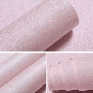 1m Giấy dán tường khổ rộng 45cm nhám sợi hồng