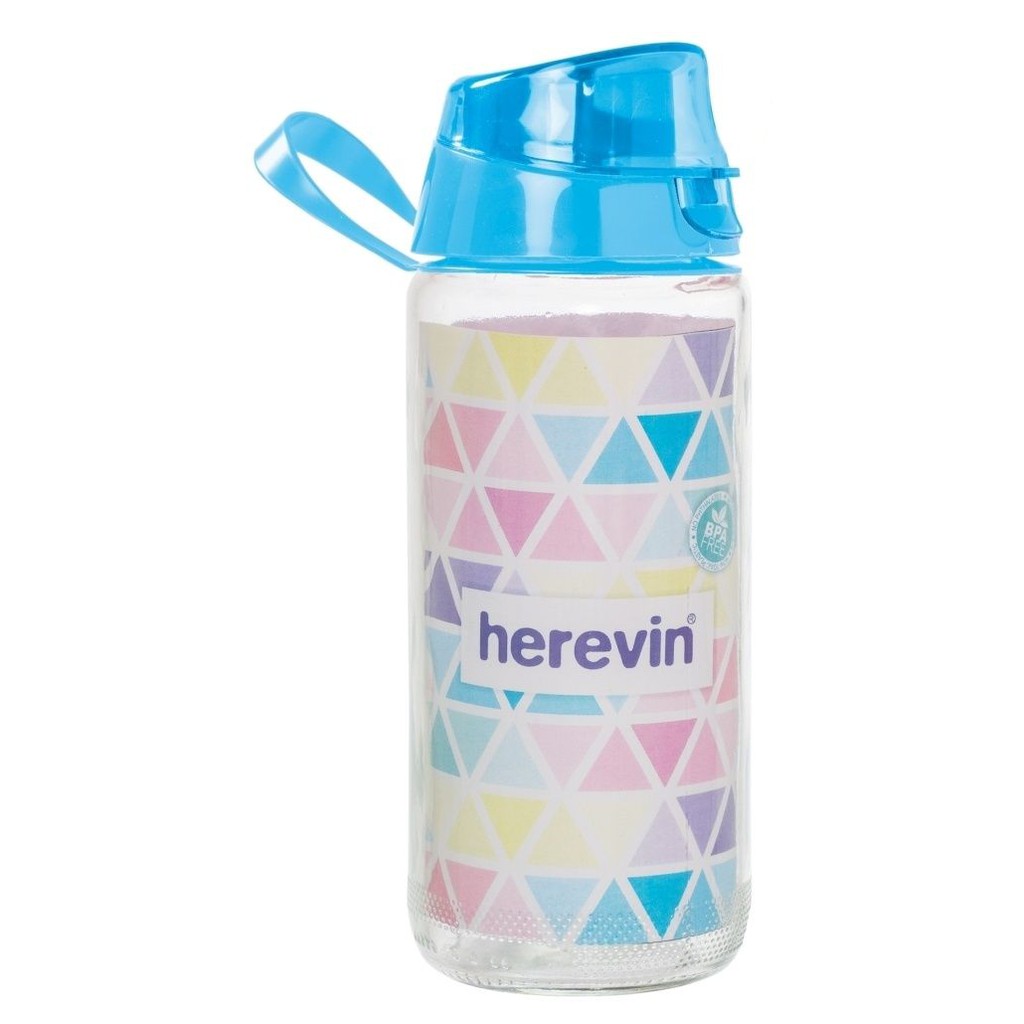 Bình nước thể thao thủy tinh Herevin Décor 500ml - 111804-000