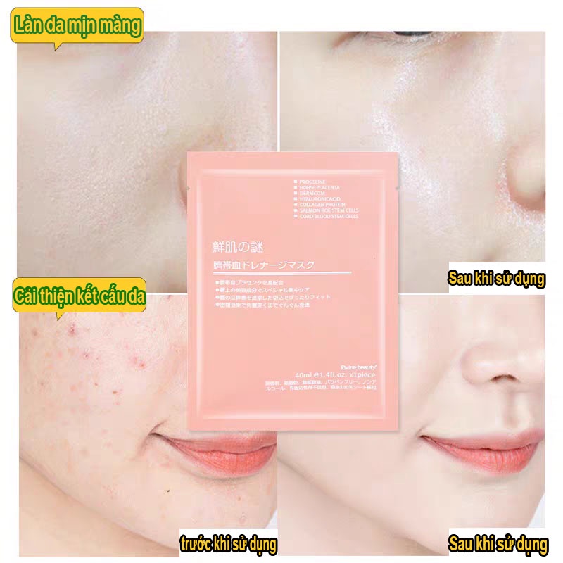 【Miễn phí vận chuyển】Mặt Nạ Tế Bào Gốc Nhau Thai Cừu Nhật Bản Cấp nước và làm mịn da tức thì | BigBuy360 - bigbuy360.vn