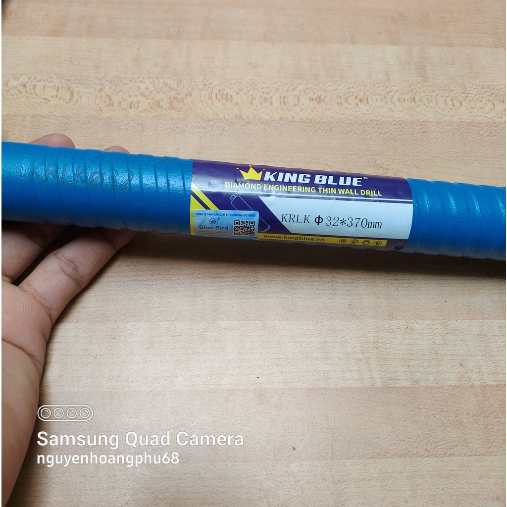 Mũi khoan rút lõi bê tông, khoan khoét tường gạch bê tông thương hiệu King Blue chất lượng