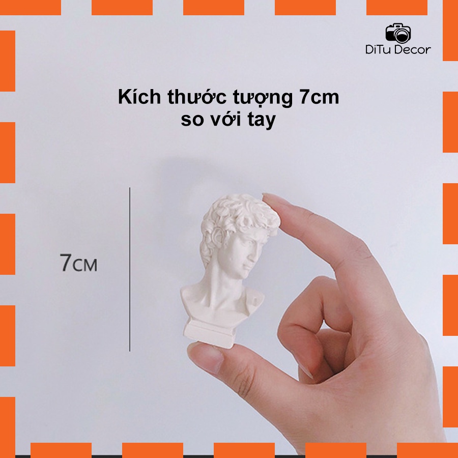 Tượng david nửa người size to 15 cm - 10 mẫu tượng hy lạp la mã decor chụp ảnh sản phẩm