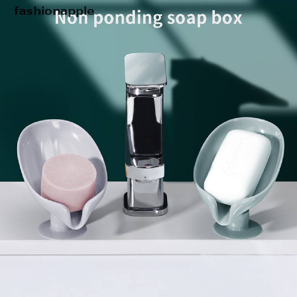 Giá đỡ xà phòng hình chiếc lá tiện dụng dành cho phòng tắm