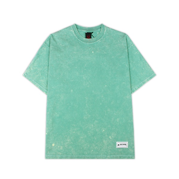 Áo Phông Thun Nam Nữ Cotton 2 Chiều Wash Màu Xanh Mint Oversized Thương Hiệu XFIRE AT-WACOT-X322