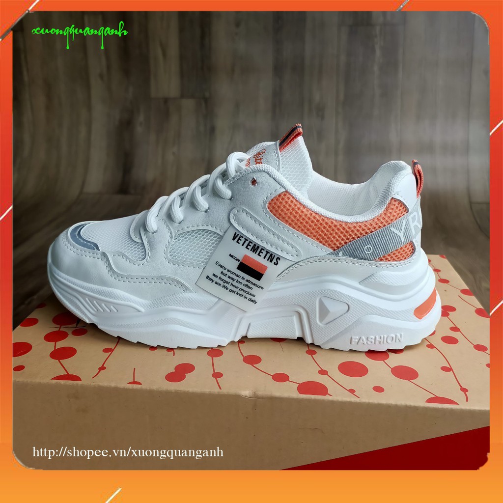 Giày Sneaker Nữ Độn Đế Cao Cấp Đế Mềm Kiểu Dáng Hàn Quốc - Q201