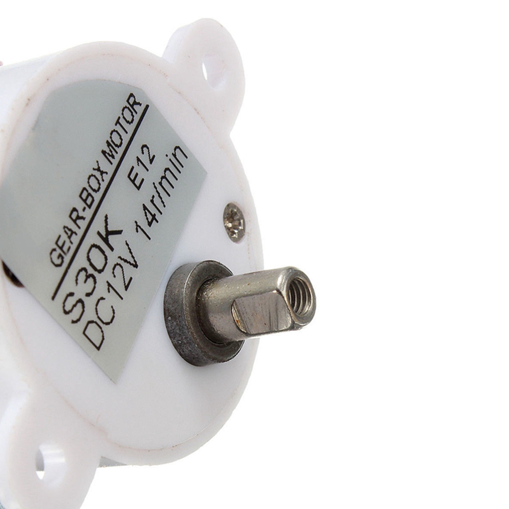 Động Cơ Giảm Tốc 2 Dây Pcbfun DC 12V 14RPM S30K