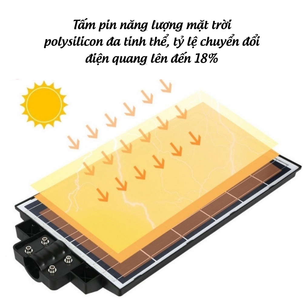 Đèn Năng Lượng Mặt Trời Solar Light Chống Bão, Chống Nước Ngoài Trời Siêu Sáng Đèn Led Akio