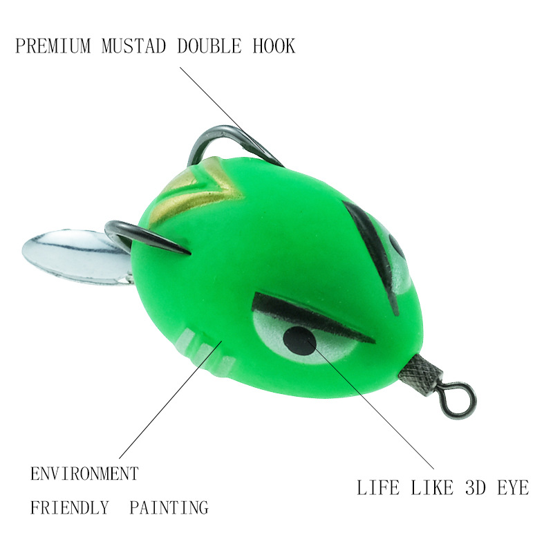 Mồi Giả Câu Cá Hình Ếch Mềm 3cm 5g