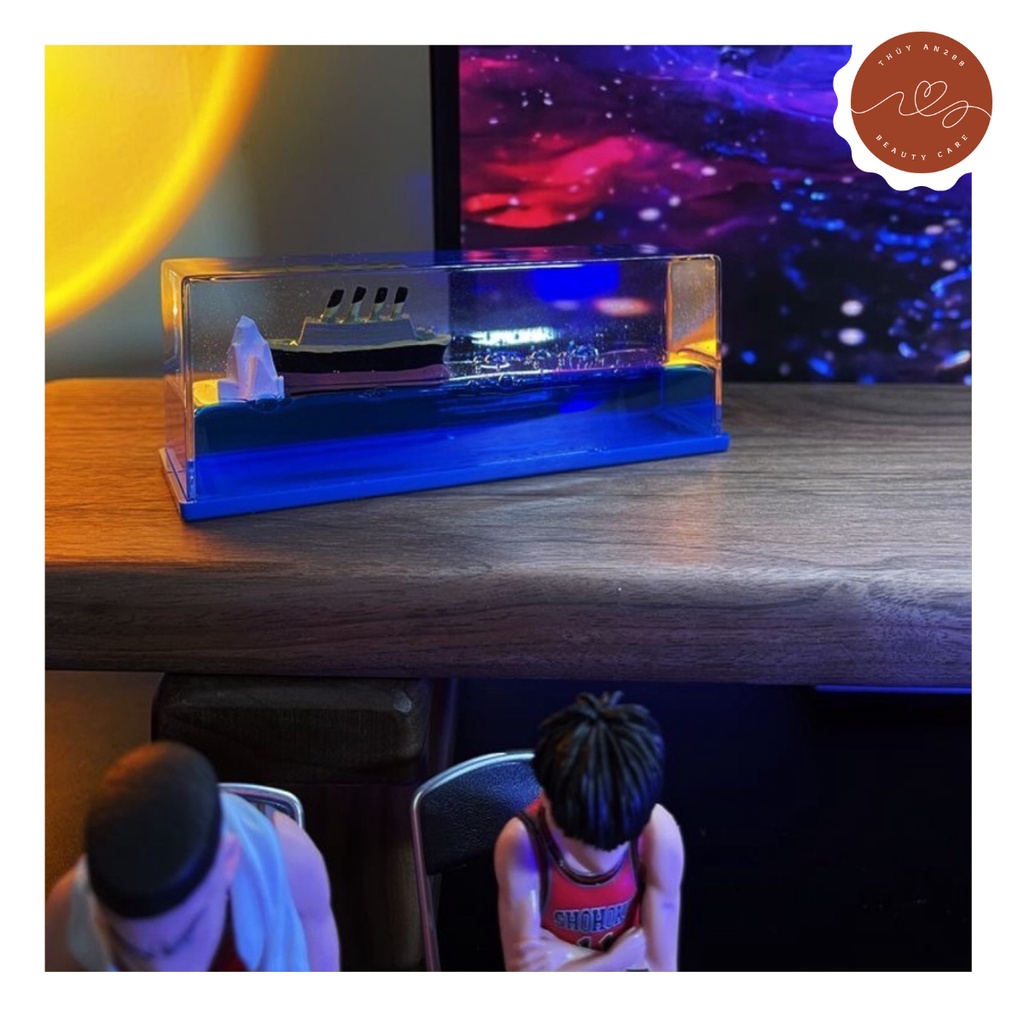 Mô Hình Tàu Titanic Thuyền Buồm Phong Thủy Trang Trí Decor Bàn Học Văn Phòng Để Bàn Học Làm Việc Hàng Có Sẵn