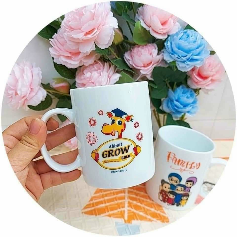 SET 2 LY SỨ QUAI CAO CÂP QUÀ TẶNG SỮA GROW
